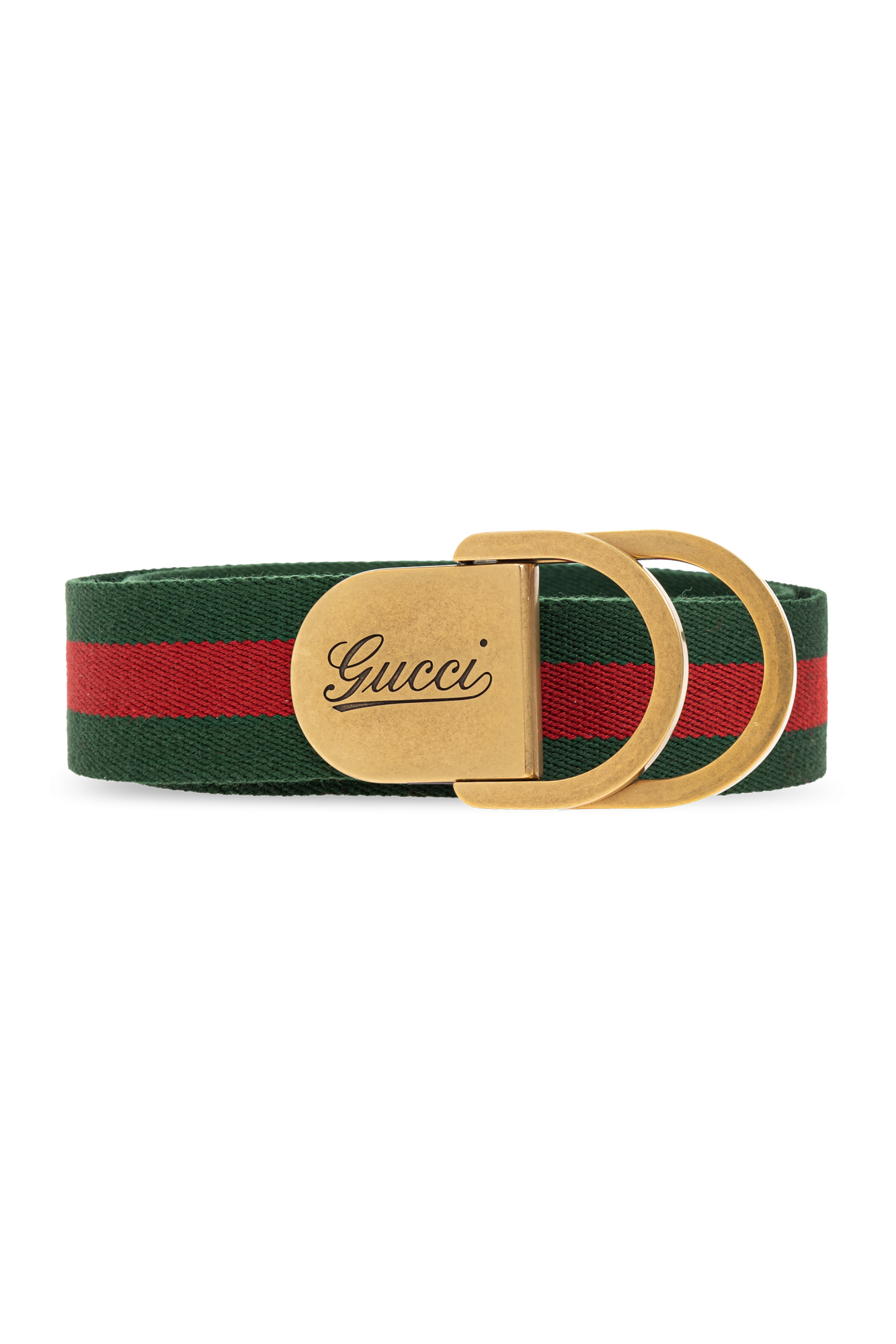 Gucci belt green and red gold buckle on sale